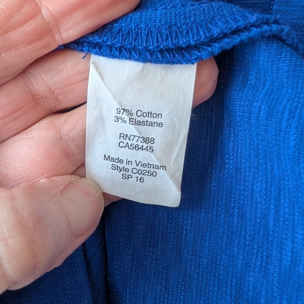 J. Crew Factory Daybreak Fit Flare Dress Blue Preppy Size Medium - Picture 7 of 7